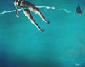 Float, original oil painting by Jessica Fairley