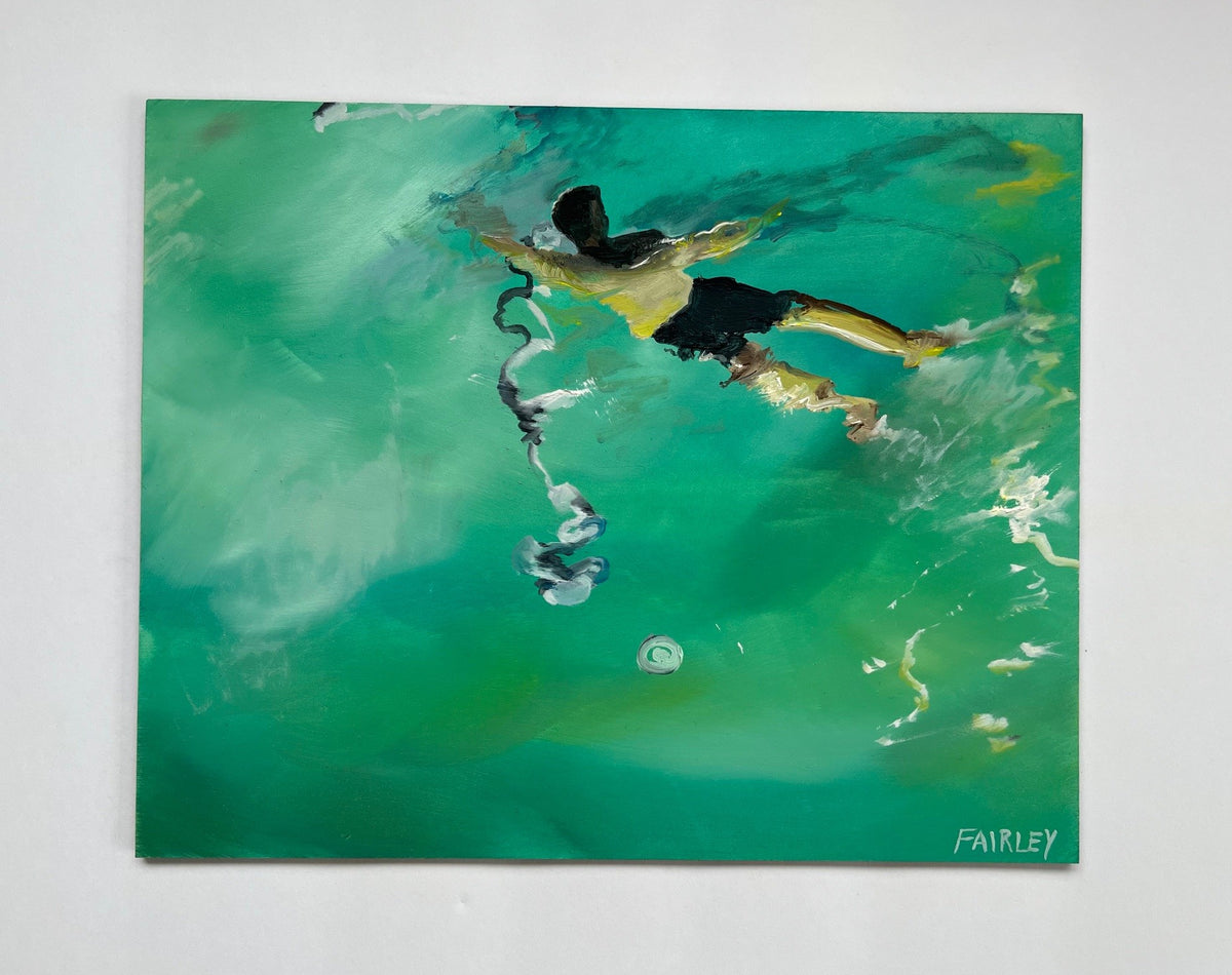 Night Swim, original oil painting by Jessica Fairley
