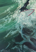 Miniature Surf — Original Oil Painting by Jessica Fairley