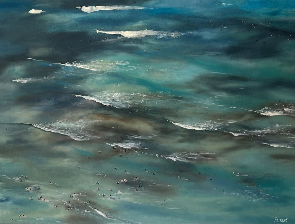 Waikiki from the 29th Floor; original oil painting by Jessica Fairley-SOLD