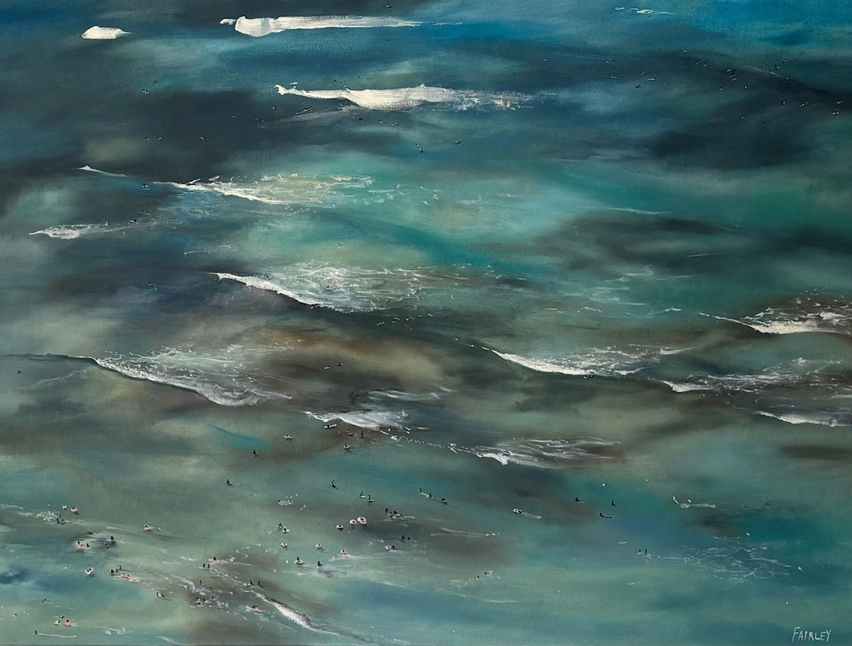 Waikiki from the 29th Floor; original oil painting by Jessica Fairley-SOLD