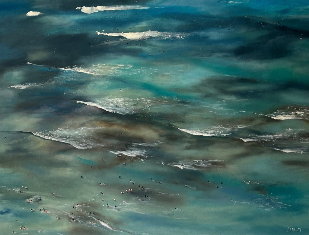 Waikiki from the 29th Floor; original oil painting by Jessica Fairley-SOLD
