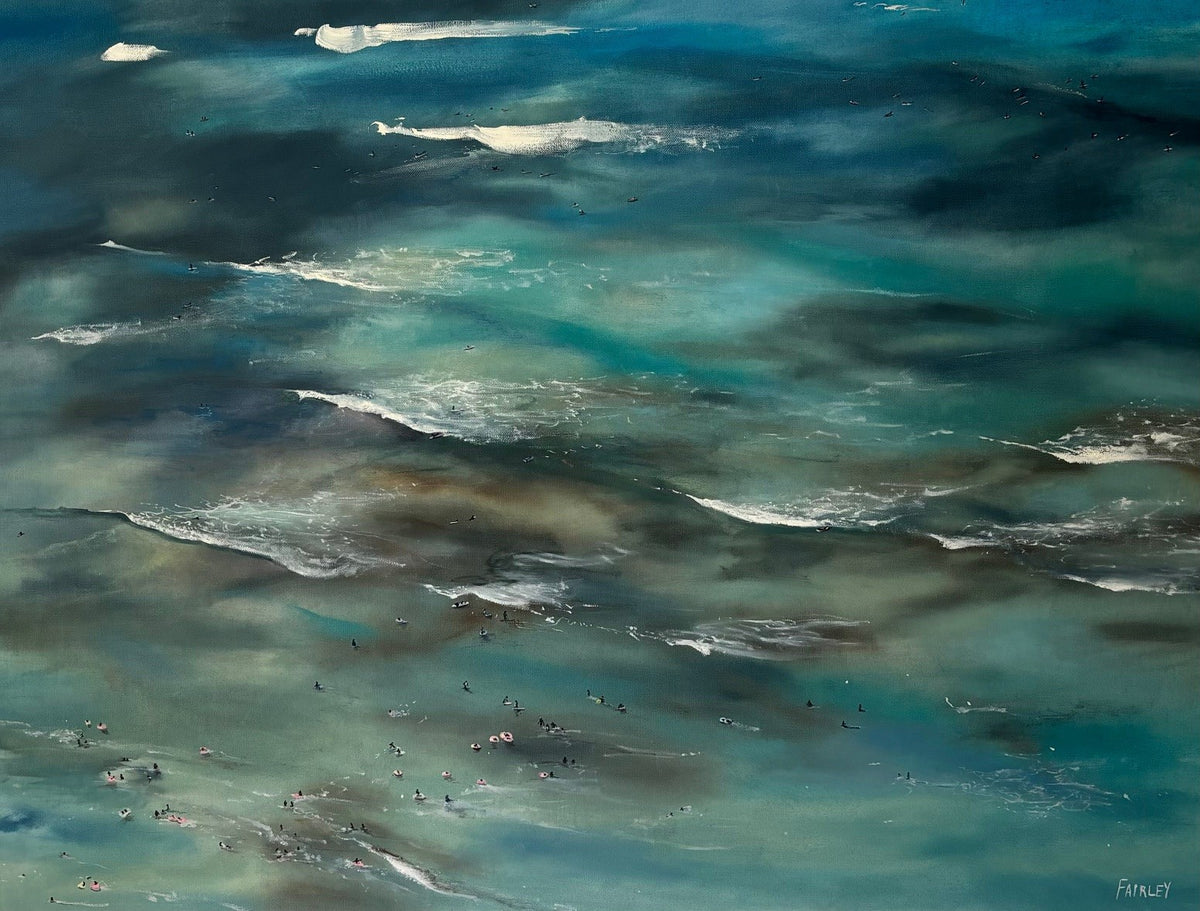 Waikiki from the 29th Floor; original oil painting by Jessica Fairley-SOLD