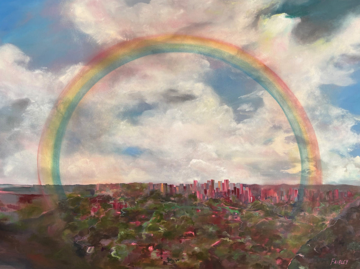 Our City of Angels; Original Oil painting on Canvas by Jessica Fairley