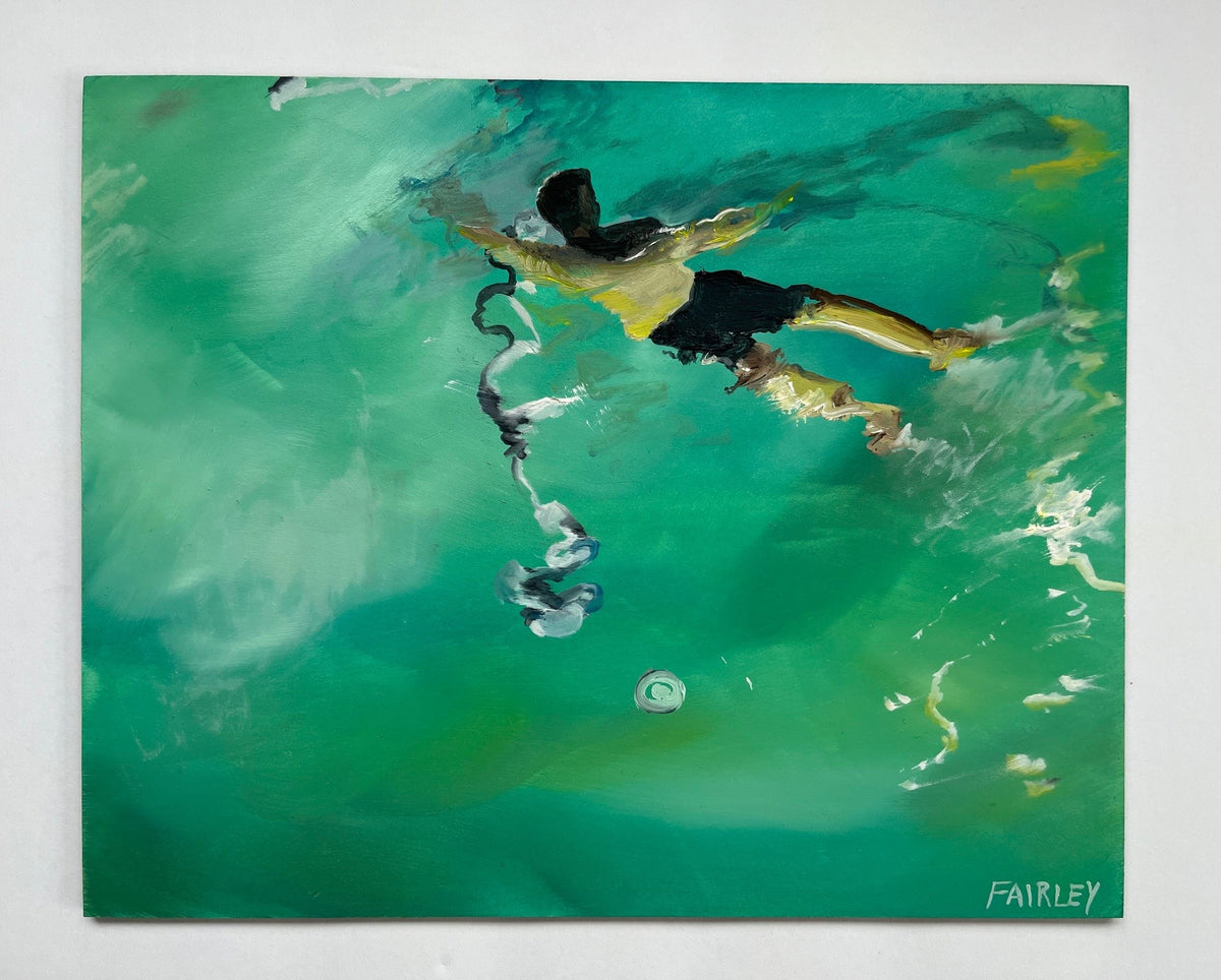 Night Swim, original oil painting by Jessica Fairley
