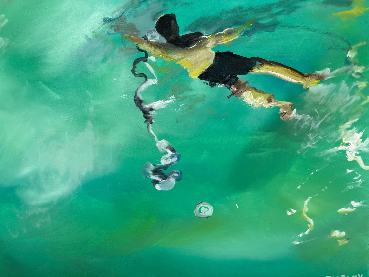 Night Swim, original oil painting by Jessica Fairley