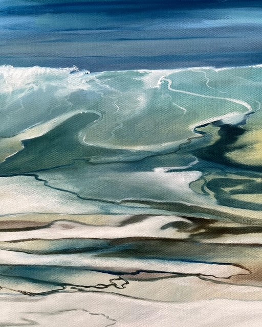 Flow; original oil painting by Jessica Fairley