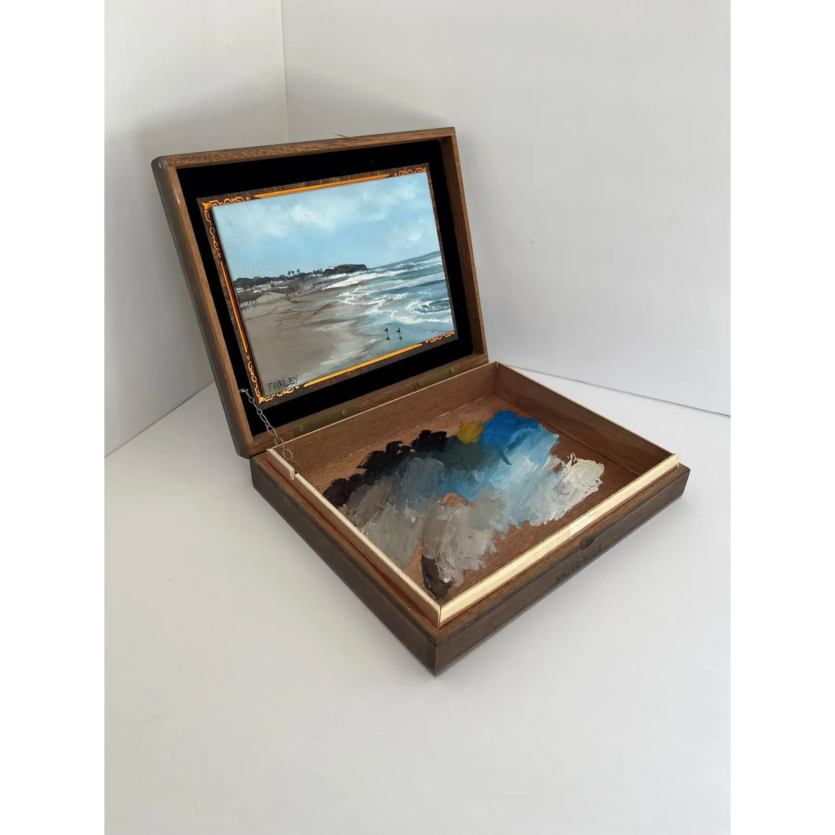 Shore Thing Box, original mixed media art piece by Jessica Fairley